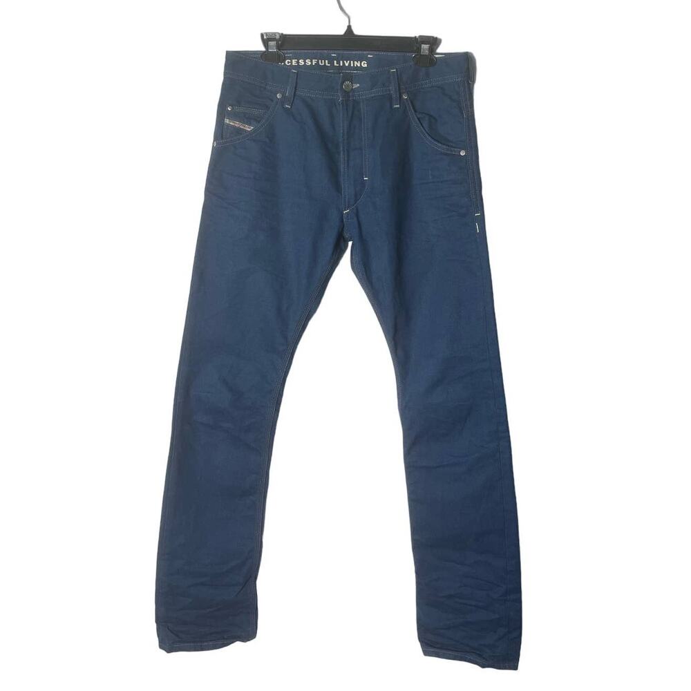 Diesel Krooley Jogg/Carrot Fit Teal Rigid Denim Jeans - 30x32